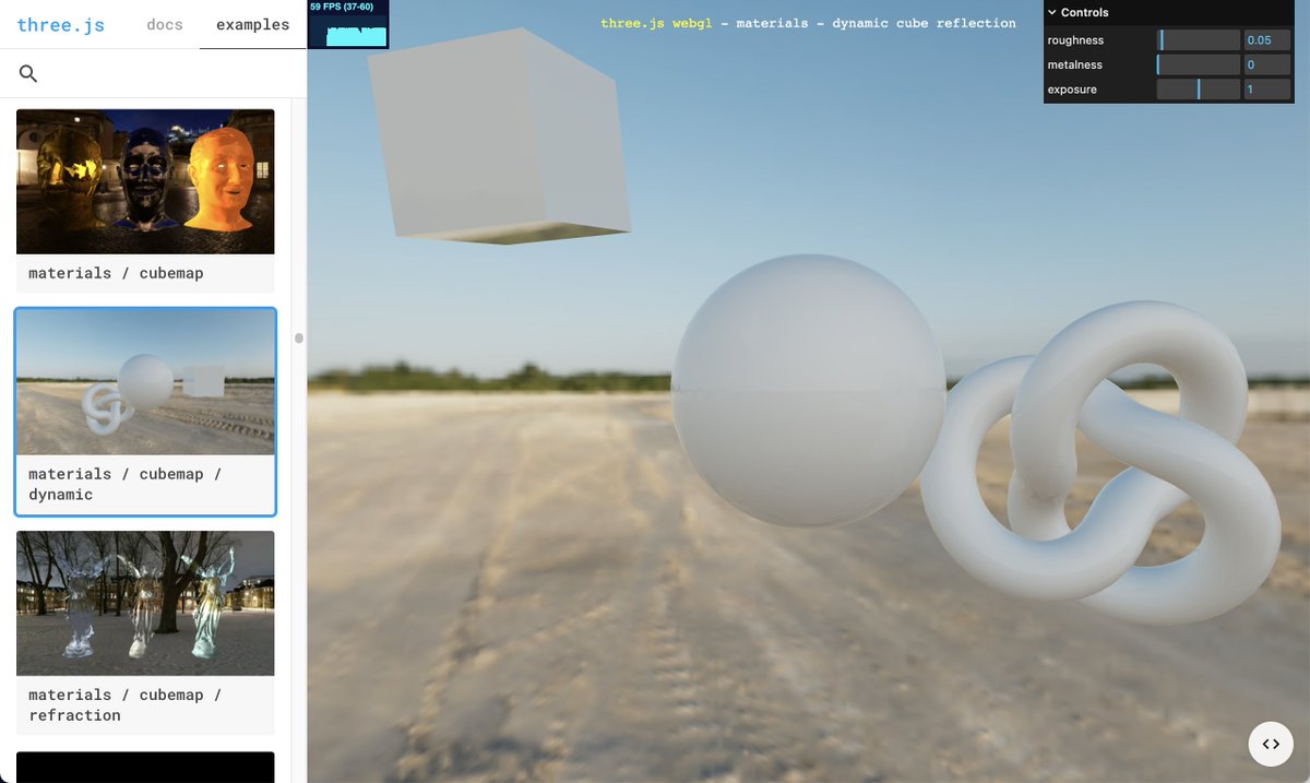 Three.js tweet media