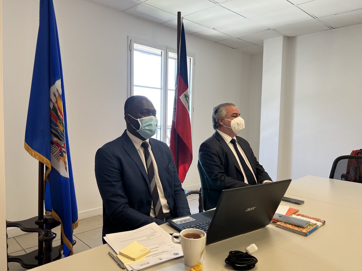 OEAHaiti's tweet photo. Since last fall, @OAS_official @OEAHaiti &amp; @PADFHaiti have been proud to work with @StateINL on community violence reduction in Haiti. We look forward to continuing our partnership with them and @pnh_officiel in the coming months and years @OEA_Inclusion @USEmbassyHaiti (1/2) https://t.co/eZpVuKmbgP