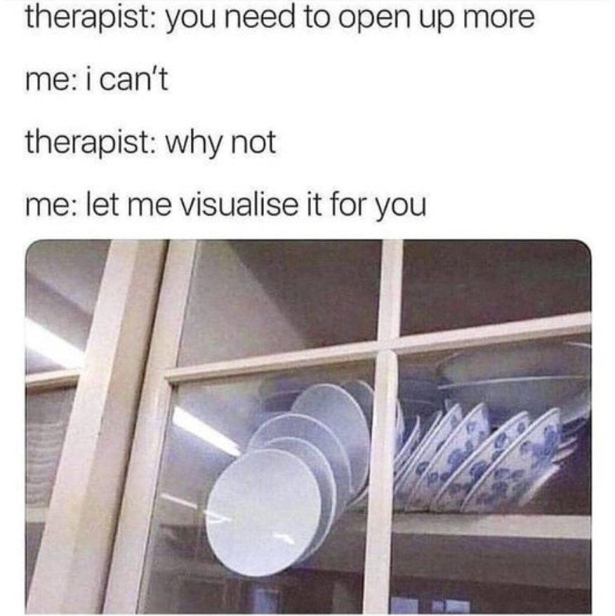 seanh's tweet photo. @visakanv I'd compare it to this meme from Introspect. Instead of opening up to a therapist, it's opening up to yourself https://t.co/kZqHu6o0on