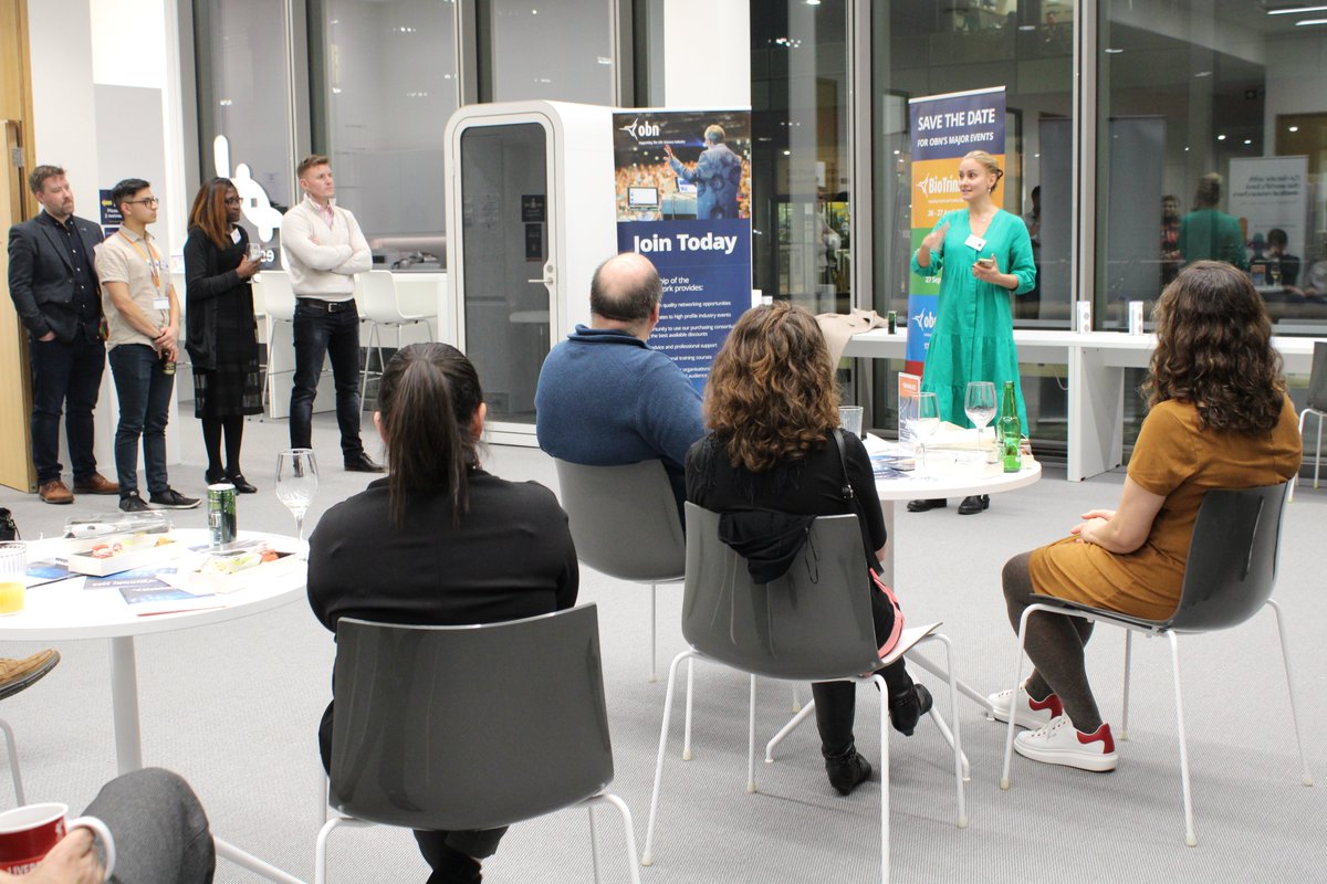 BioEscalator's tweet photo. Thank you @phaimpharma, @FineTreatment, and Prismea for introducing yourselves at this evening's @OBN_UK Science Social. Really interesting quickfire presentations!

Find out more about these companies below:
https://t.co/ICjv8HJJ0E
https://t.co/4Lj4t0mWRG
https://t.co/AmE8WNsgFP https://t.co/lONUEumYnb