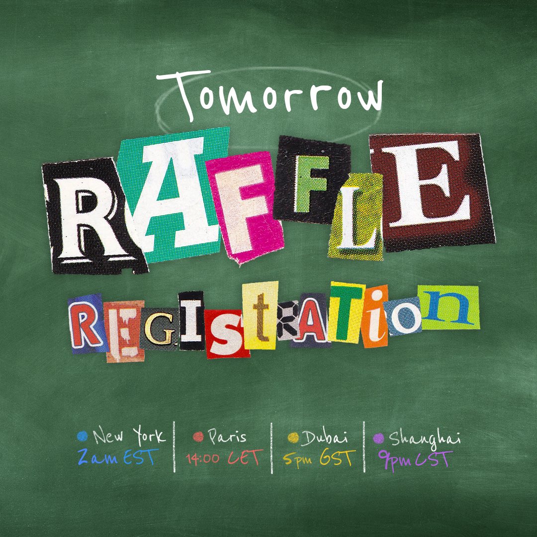 The RAFFLE REGISTRATION opens tomorrow 2PM UTC 

The RAFFLE is on Saturday at 8PM UTC.

Stay connected and be ready 😈