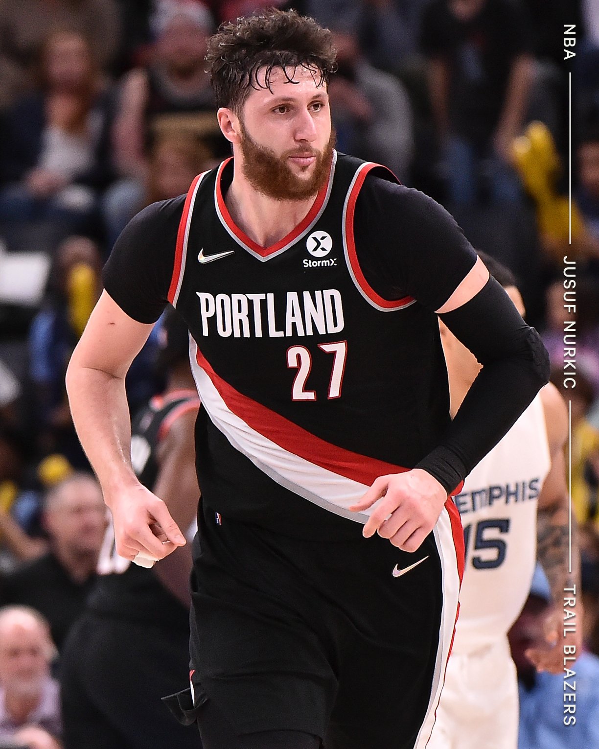 Trail blazers number best sale 27