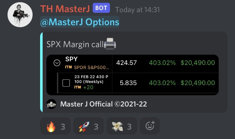 MasterJ_King's tweet photo. $SPY margin calls incoming🤣 https://t.co/eHwhqquVdE