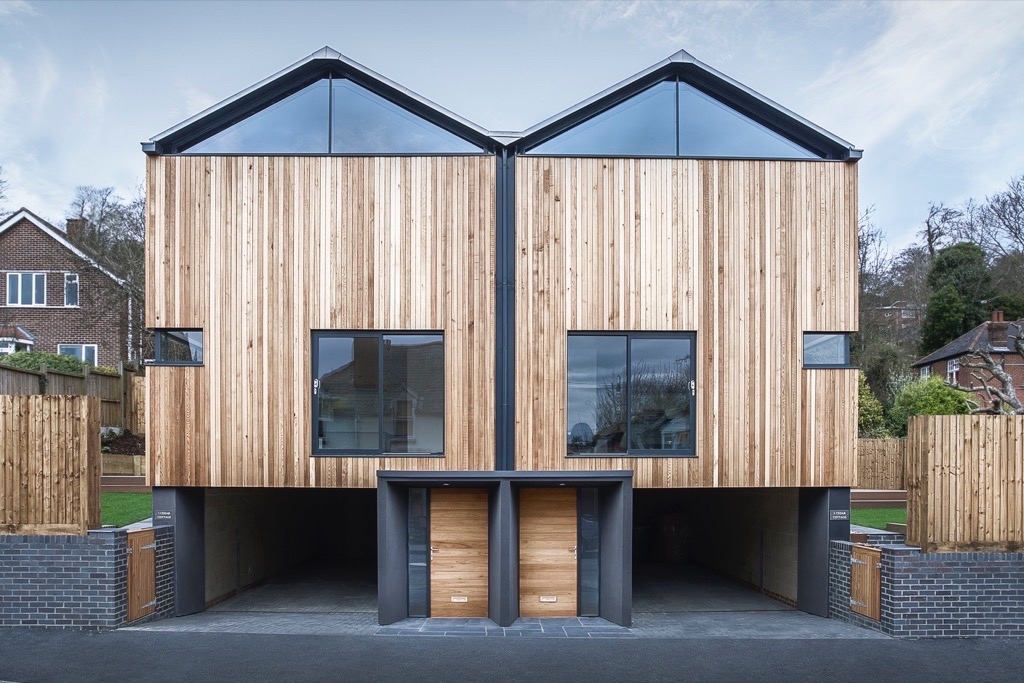 Cedar⁠ Houses⁠ Daylight⁠ Project Status - Completed⁠ Architect - @Adam_Knibb_Architects⁠ Structural engineer - C.N. Wood Ltd⁠ Photographer - @mrtngrdnrphoto⁠ Contractor - Hickory Construction Ltd⁠ #adamknibbarchitects #architecture #architect #riba #contemporaryhouse