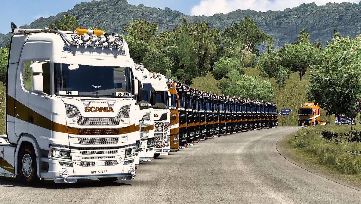 GPEVTC's tweet photo. Golden Phoenix Convoy #7
Thank you to everyone that attended last nights convoy.
Here are a few photos our Media Team captured:
📸by @TMP_ProXCloud & Gmakata
#ETS2 #TruckerMP #BestCommunityEver https://t.co/OPYLOrjwJv