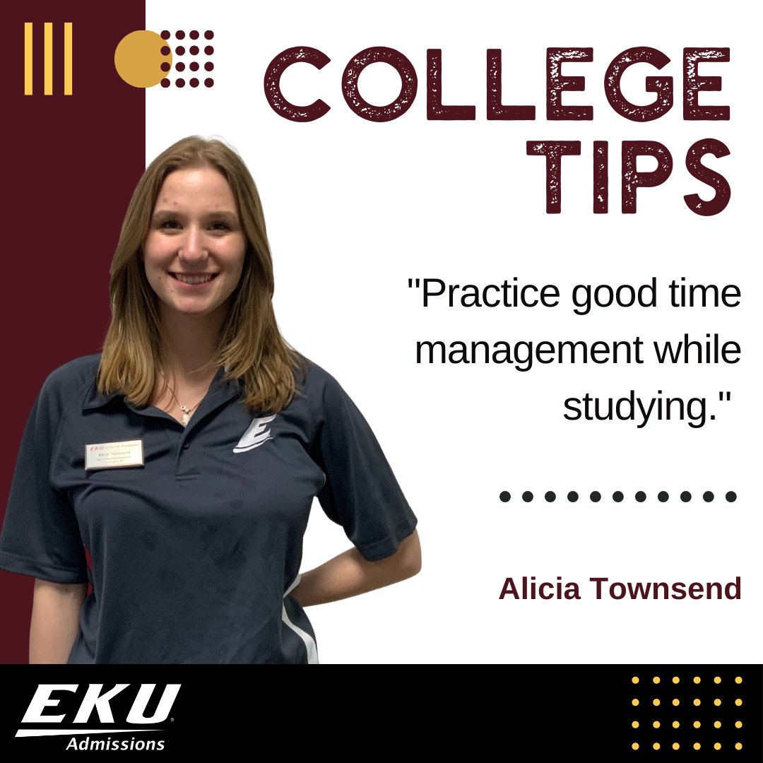 Here's a quick tip from current Colonel, Alicia Townsend, on how to succeed at #EKU! #FutureColonel