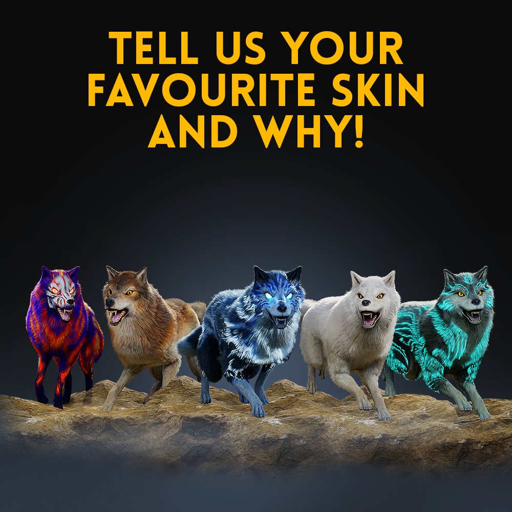 Whether it's running down Mammoth Creek with fellow wolves, or hunting in the Tropical Forest, which is your favourite skin to hunt with and why?