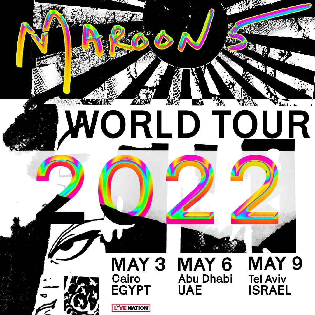 Finally! A regionally routed hard ticket tour of the Middle East. @maroon5 @LiveNationME @livenation