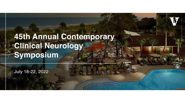 Announcing the 45th Annual Contemporary Clinical Neurology Symposium. Faculty presenters include @apeltier_md, @ChrisLeeNeuro, Dr. Lisa Hermann, @ChrisLeeNeuro, Dr. Bassel Abou-Khalil, Dr. Shailee Shah,@acostalmd, @DavidCharlesMD, and @TNneuro. Details: vumc.org/neurology/even…