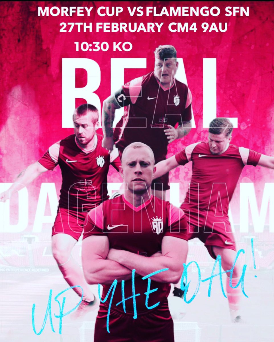 This Sunday we are at home to <a href="/CFCFlamengo/">Flamengo FC</a> in the @ESFCombination Morfey Cup! 

Seymour Playing Fields
CM4 9AU 

#KEEPITREAL #UPTHEDAG