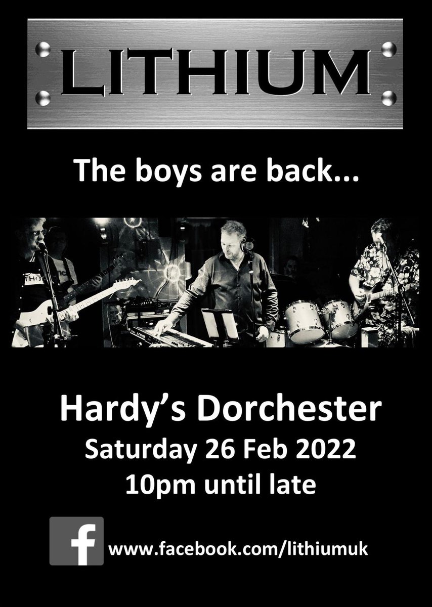 CurryPhil's tweet image. The @lithiumbournemo boys are back in #Dorchester #livemusic #RockCovers