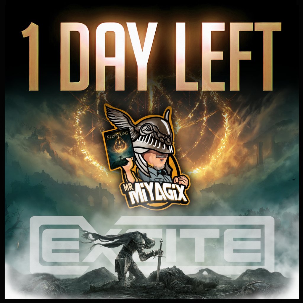 ShopExcite's tweet photo. ONE DAY LEFT TO ENTER
for your chance of winning 
1-10 copies of Elden Ring! 
plus one lucky winner will be taking home 
a gaming monitor!! 
Give @MrMiyagiX a follow on how to enter!!
#giveaways #eldenring #console #pc #gaming #freegiveaways https://t.co/aL8QVQW8pg