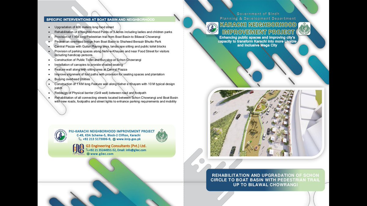 knipofficial's tweet photo. REHABILITATION AND UPGRADATION OF SCHON
CIRCLE TO BOAT BASIN WITH PEDESTRIAN TRAIL
UP TO BILAWAL CHOWRANGI
#knip #SindhGovt https://t.co/Xv5ob6otLi