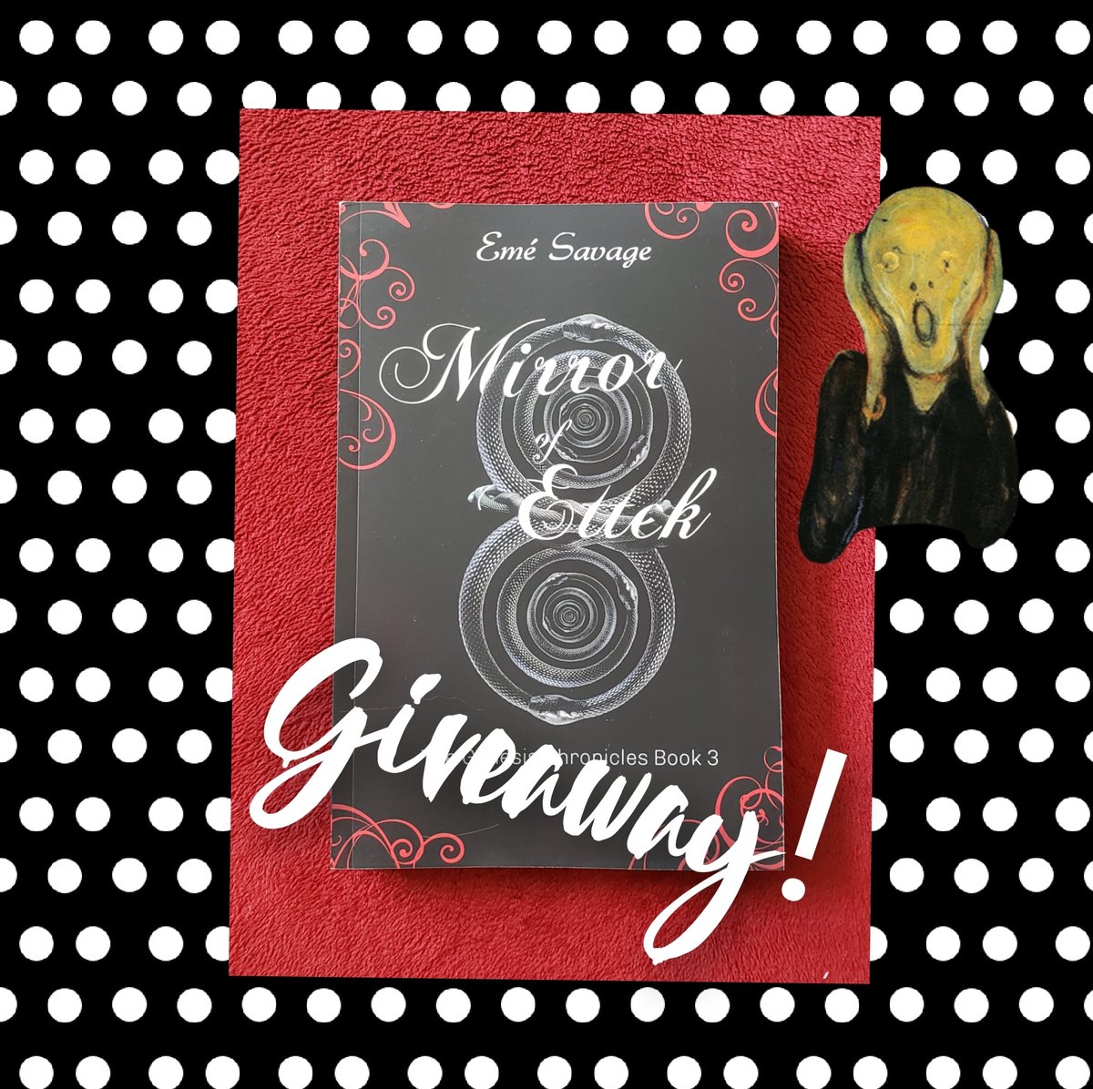 ⭐️⭐️⭐️Giveaway⭐️⭐️⭐️ I'm giving away a copy of my latest novel Mirror of Ettek. All you have to do is: ⭐️Sign up for my newsletter. eepurl.com/hnkhZr ⭐️Retweet this post ⭐️Tag three friends The winner will be drawn on Sunday, February 27th.