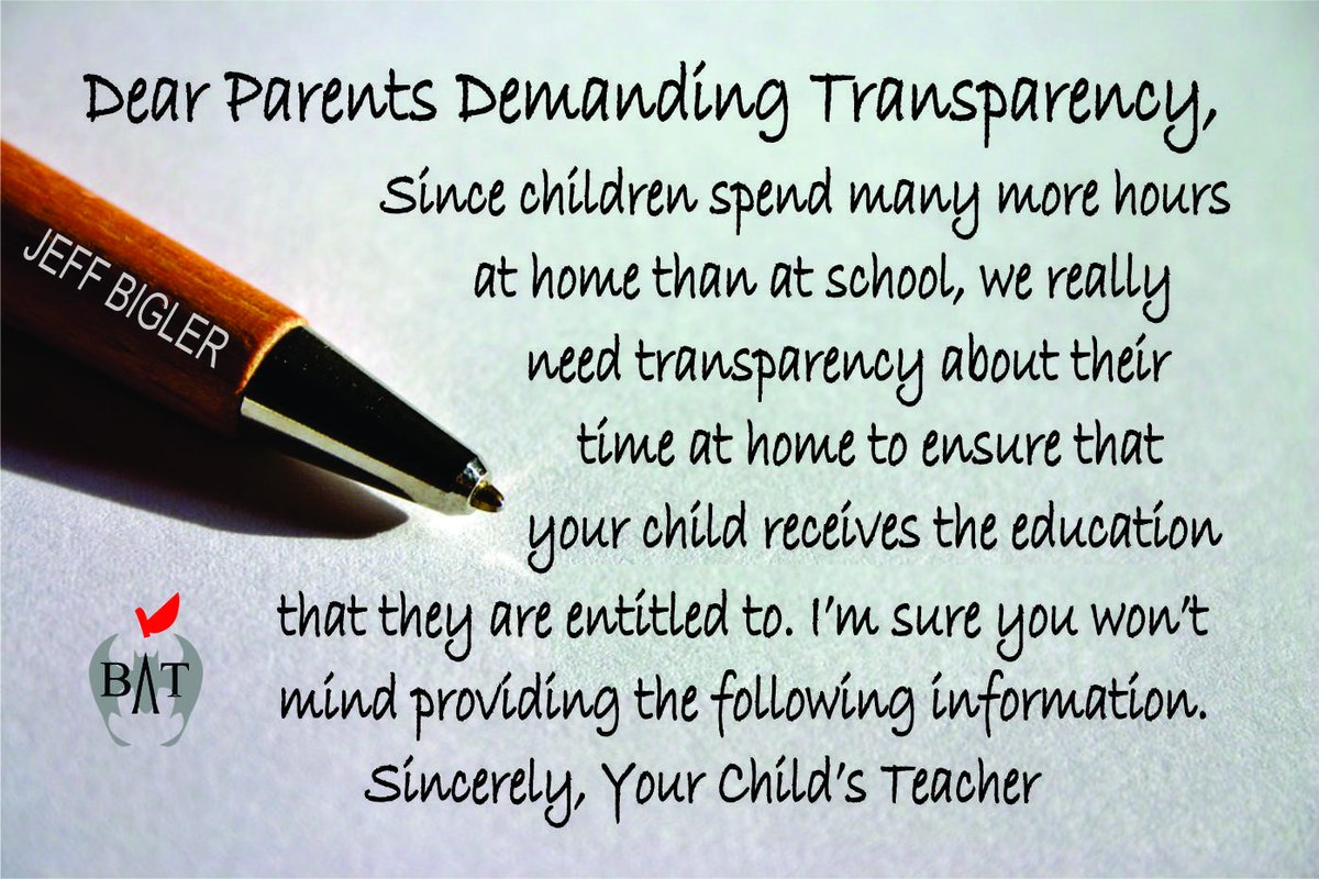 Dear Parents Demanding Transparency, there are a few things we'd like to know. Take a look: badassteacher.org/bats-blog/dear… #TBATs <a href="/OhioBATs/">Ohio BATs</a> <a href="/PennBat/">PA BATs R Pro Charter Reform</a> <a href="/VirginiaBATs/">Virginia BATs</a> <a href="/BATs_DC/">DC BATs</a> <a href="/MarylandBAT/">Maryland BAT</a> <a href="/BATsDelaware/">DE BadassTeachers</a> #PublicSchoolWeek #PublicSchoolProud