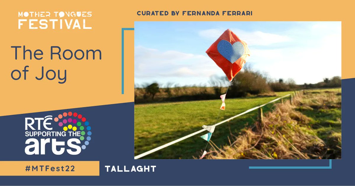 MotherTonguesIE's tweet photo. You are invited to The Room of Joy to wake up your inner child! Guaranteed fun for all ages Come to the Mother Tongues Festival, on Feb 26th, @RuaRed #Tallaght Find out more and book ๐ https://t.co/ZXj6ZZvfu7
#MTFest22 #RTESupportingtheArts
Funded by @artscouncil_ie @sdublincoco https://t.co/dglnVbqknz