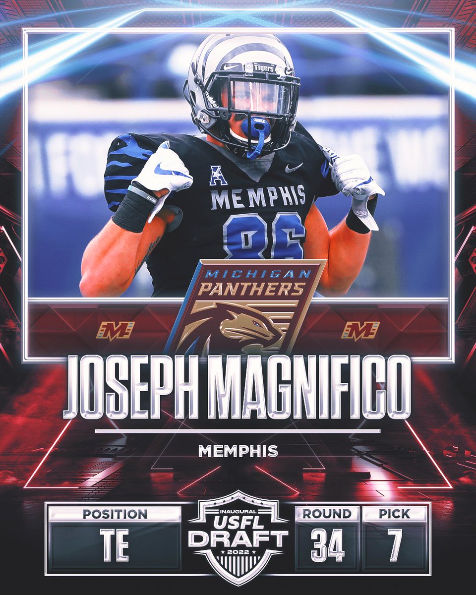 Magnificent pick if we do say so ourselves 😏

Joseph Magnifico is a Panther! #LetsHunt #USFLDraft