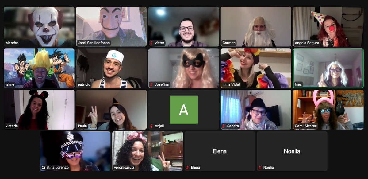 Es el último día del #equipo226 del curso de #CommunityManager <a href="/aulaCM/">Aula CM - Escuela de Comunicación y Marketing</a> y lo celebramos porque... ¡la vida es un carnaval!

De los grupos con mejor actitud que he visto, se os echará de menos 🥲 💙 #LoBuenoEmpiezaAhora 😌