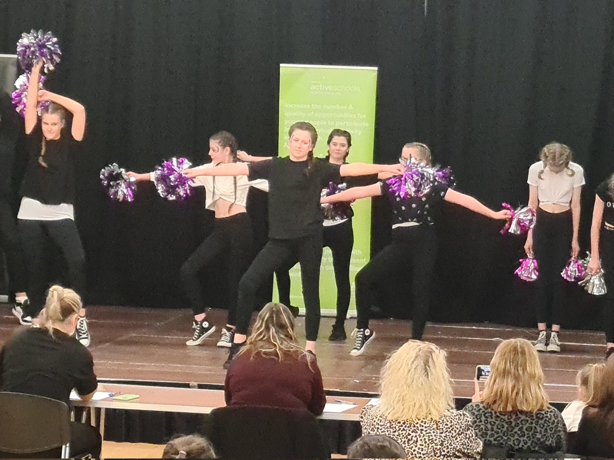 Here are some snaps of our cheer team in action at tonights  <a href="/NAActiveSchools/">North Ayrshire Active Schools</a> dance competition.  The girls displayed great spirit, positive attitudes, teamwork &amp; fun. Great experience 🌟 #insync #proud #schoolspirit <a href="/Greenwood_Acad/">Greenwood Academy</a> @ActiveSchoolsLF <a href="/MissBrownPE1/">MrsMcKelviePE</a> <a href="/CJacksonPE_/">Miss Jackson</a>