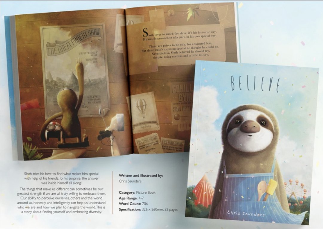 Astound US Agency (@astound_us) on Twitter photo Did you know we also represent Astounding author-illustrators? Check out <a href="/curious_tree/">Chris Saunders</a>'s manuscript Believe, a sweet and uplifting story about a sloth trying to find what makes him special: astound.us/news/original-… Did you know we also represent Astounding author-illustrators? Check out <a href="/curious_tree/">Chris Saunders</a>'s manuscript Believe, a sweet and uplifting story about a sloth trying to find what makes him special: astound.us/news/original-…