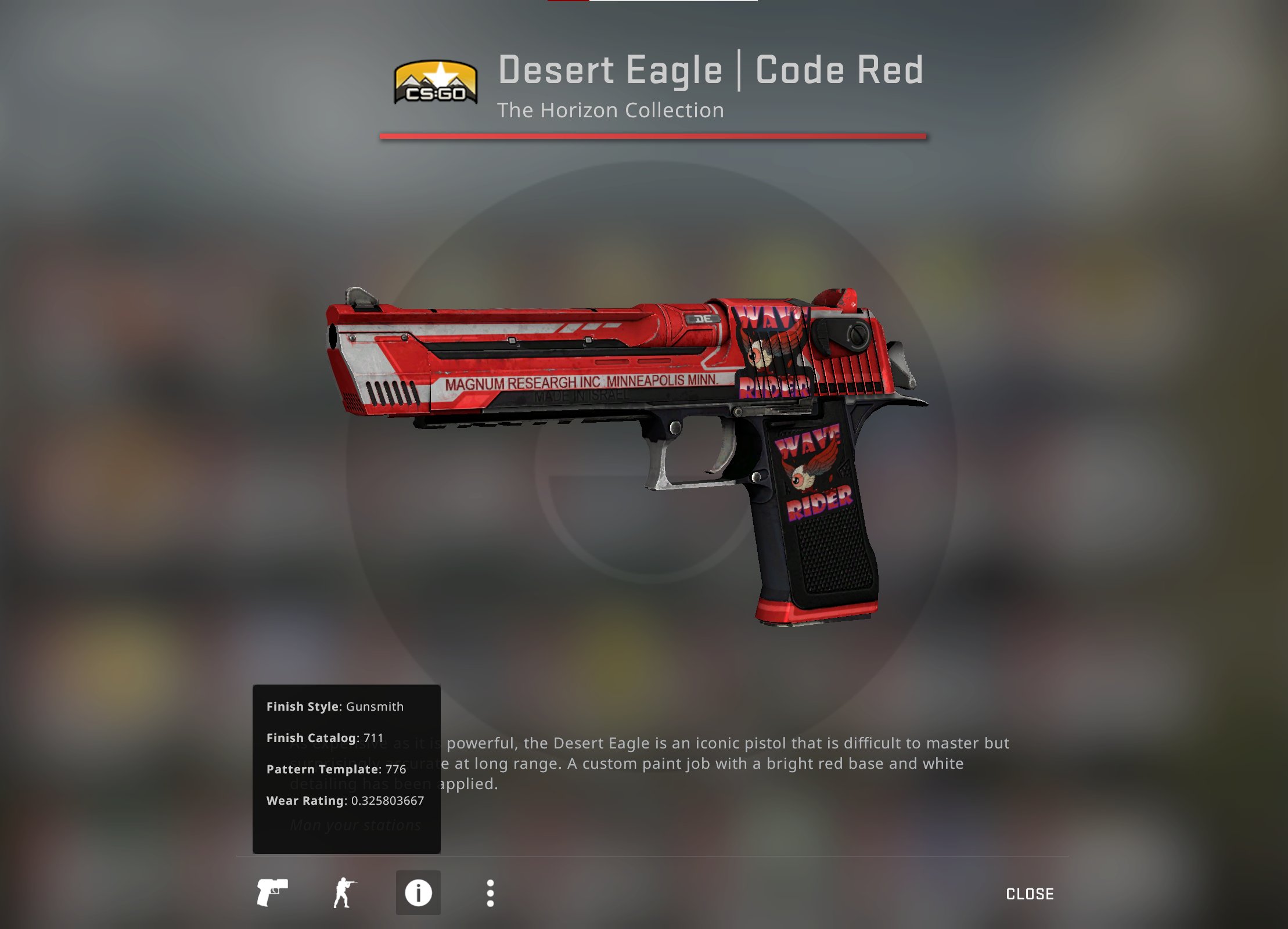 Desert Eagle  Code Red] Sticker Combinations - CSGO 