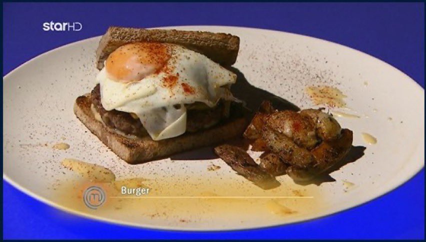 Vikoni_1's tweet photo. Ένα είναι το burger που κερδίζει.. #MasterChefGR https://t.co/2h35IjpqZD