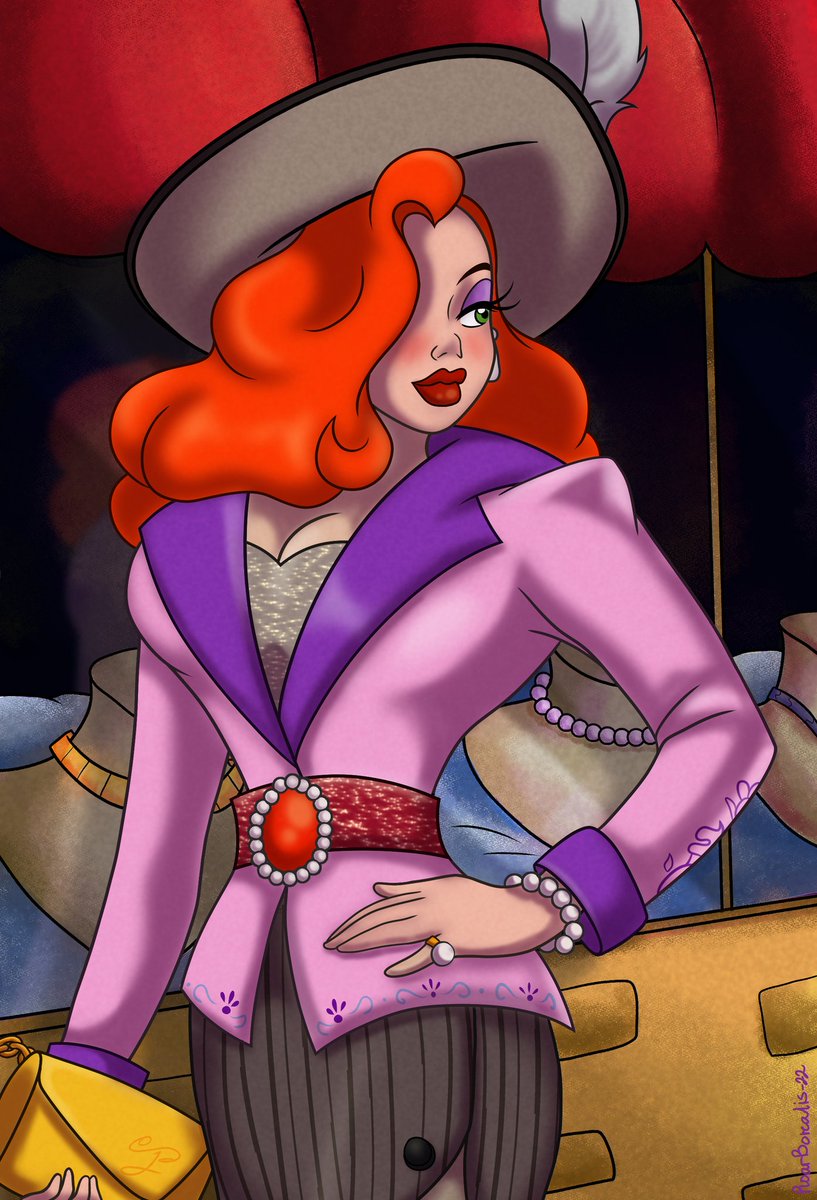 roarborealis's tweet photo. Jessica’s day out 🛍️💍
#jessicarabbit #disney #ArtistOnTwitter https://t.co/60IRaYAhXW