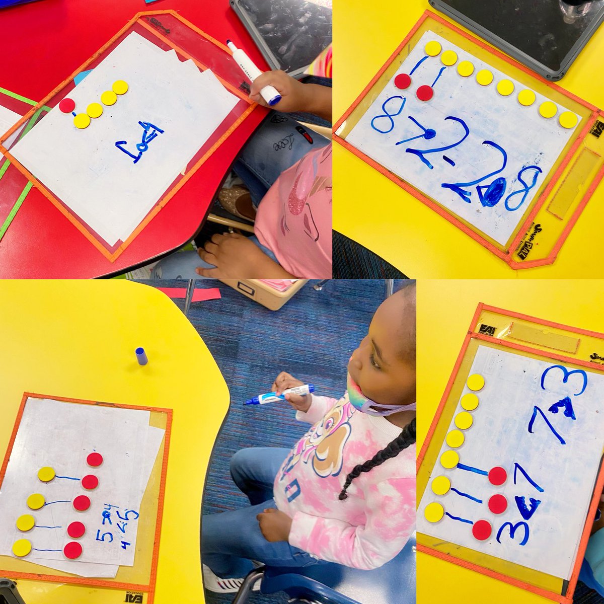SBEPrincipal's tweet photo. Kinder is comparing numbers! Numbers, symbols, counters… oh my! ⁦@GE_Eagles⁩ #LeadersCreateLeaders https://t.co/fyEP57Z17J