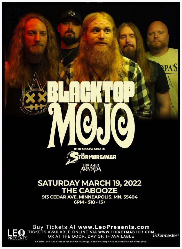 Stormbreaker27's tweet image. Störmbreaker show announcement! 3/19/2022 w/ @BlacktopMojo &amp;amp; @TriggerArmada  at @caboozempls  Minneapolis, MN
