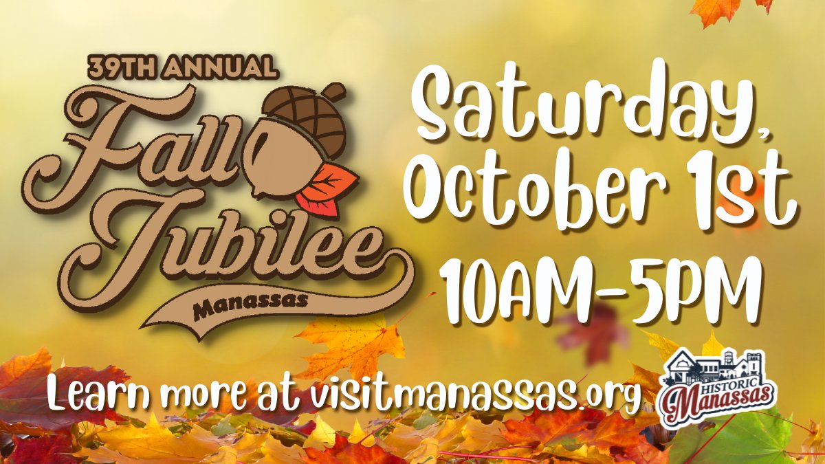visitmanassas's tweet photo. Are you ready for the 39th annual Fall Jubilee tomorrow? 😁 https://t.co/lS7euRnoho