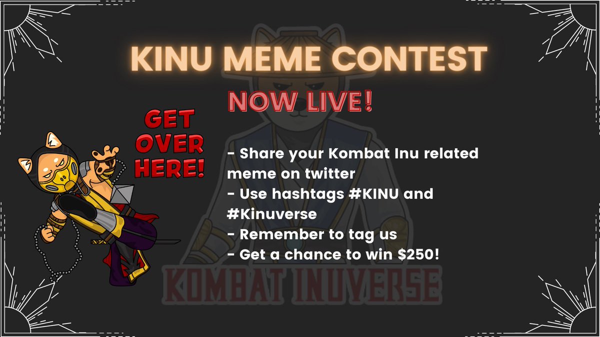 Our first meme contest is live! Make sure to tag <a href="/kombatinuverse/">Kombat Inuverse</a> on your new memes. 

This contest will run for exactly 24 hours. By the end of 24 hours we will announce the winner and award them with $250 !

#KINU #contest #Giveaway #MRI