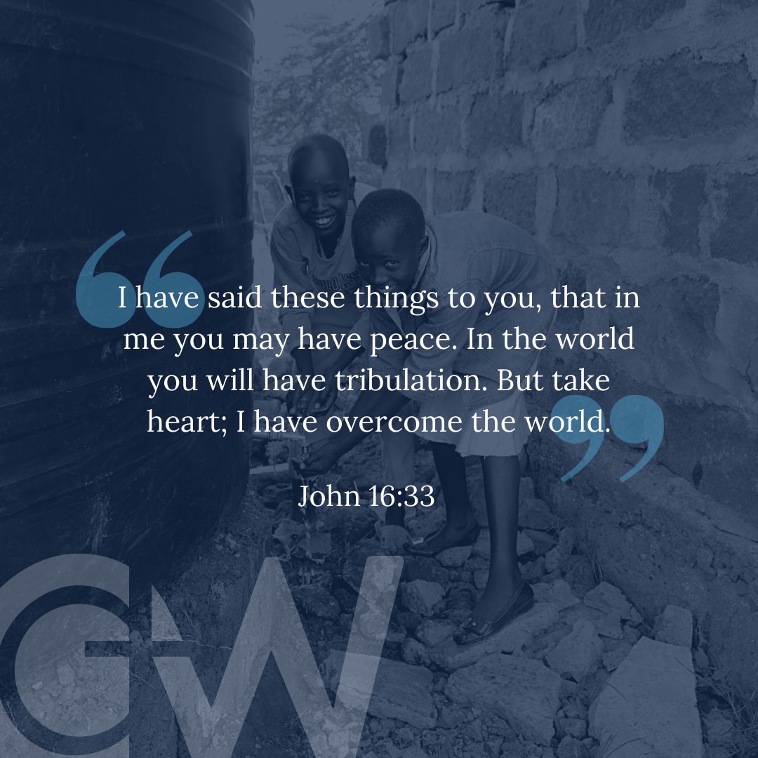 ChildcareWW's tweet photo. "I have said these things to you, that in me you may have peace. In the world you will have tribulation. But take heart; I have overcome the world.”
-John 16:33 https://t.co/UEAgw3zZHx