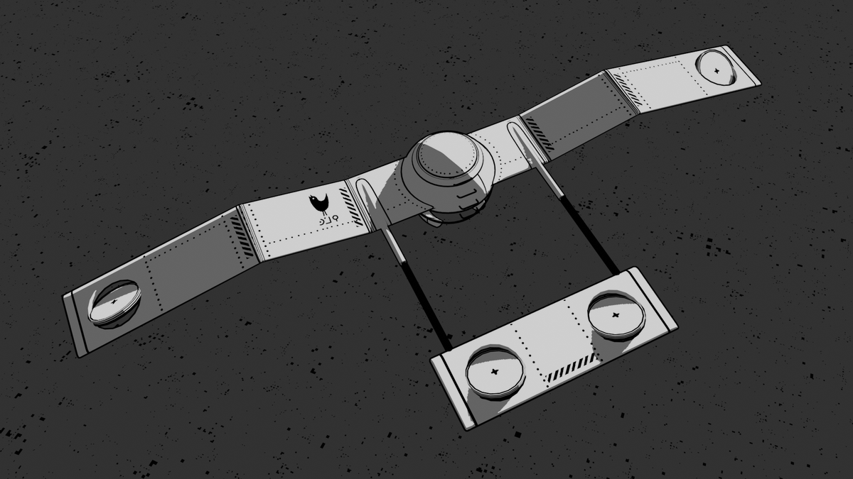 Rerendering some old work from Spirited Suites, I was always proud of this glider. Made it with 1 tiny trim sheet.
