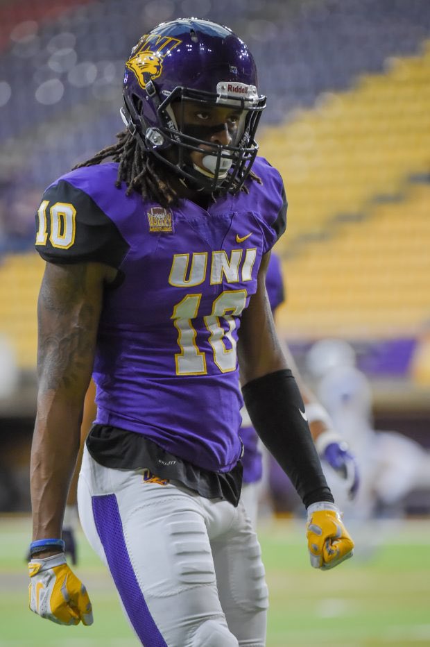 Blessed to have received my first Division 1 offer!!!🙏🏾🏈 <a href="/UNIFootball/">UNI Football</a> <a href="/CoachDrewTate/">DrewTate</a> <a href="/BrycePaup/">Bryce Paup</a> <a href="/OJW_Scouting/">Oliver James West</a> <a href="/PrepRedzoneWI/">Prep Redzone Wisconsin</a> @travisWSN @McNamaraRivals <a href="/Evan_Flood/">Evan Flood</a> <a href="/CoachMarkFarley/">Mark Farley</a>
