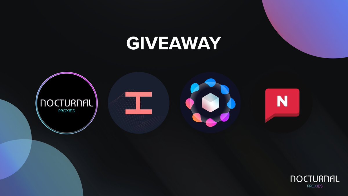 🙌HUGE GIVEAWAY ALERT!🙌

Prizes🎁:
| 1x <a href="/notify/">Notify</a> Monthly!
| 1x <a href="/tricklebot/">TRICKLE</a> Key
| 1x <a href="/HayhaBots/">Hayha Bots</a> Monthly!
| 1x <a href="/NOCTURNALPROX/">Nocturnal Proxies</a> 5GB Resi!

| Rules:
| Like🖤
| RT🔁
| Follow all accounts above👑
| Tag a buddy below!👇

Ends in 48 Hours!⏰