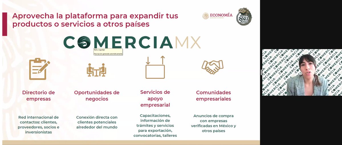 CanChamMx's tweet photo. Muchas gracias a @luisgodoyrueda @FiorGarciaM y Paulina Vargas de @SE_mx por la capacitación sobre las plataformas @ComerciaMX_ y #ExportaMX, ambas nos brindan herramientas para impulsar el desarrollo, nuevas oportunidades de negocio, acceso a información y conexión con clientes https://t.co/lY5wyihCOx