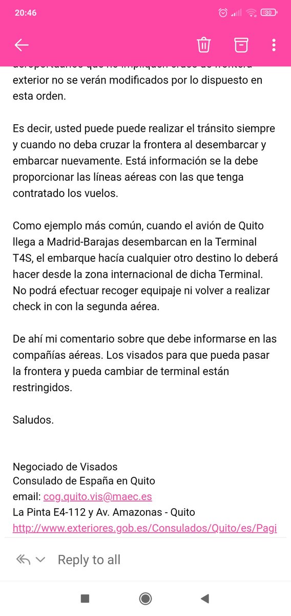amandaviteri87's tweet photo. @Iberia La Embajada?? Pero son ellos quienes me dicen que ustedes son los que deben darme esta información (adjunto email). Su ayuda por favor. https://t.co/V6L0TG6Vud