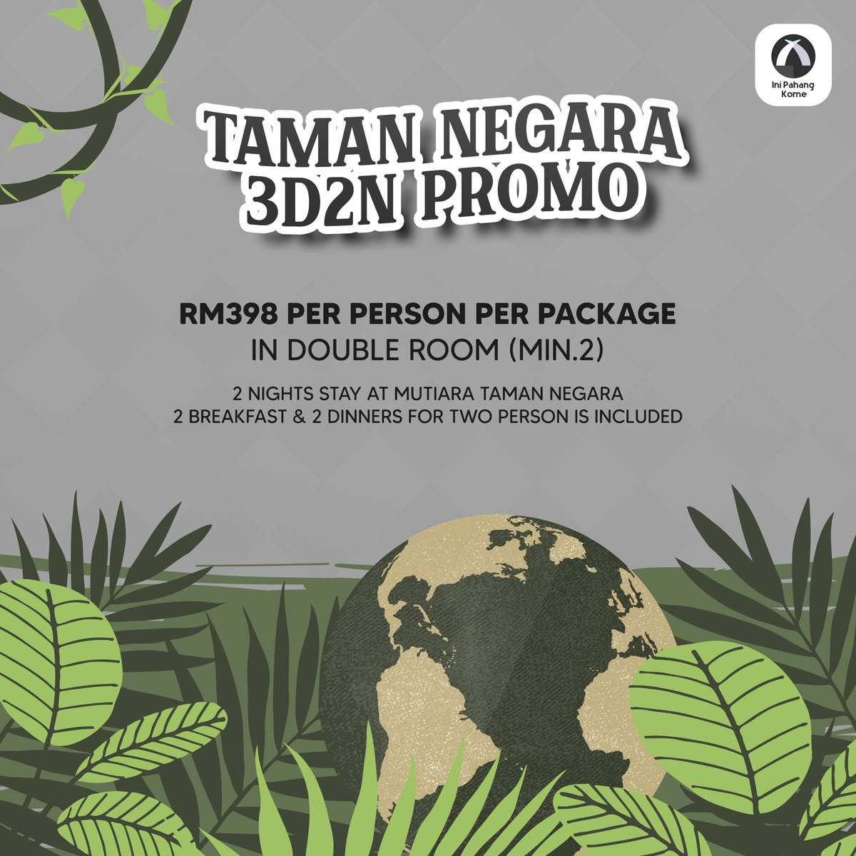 Kepada peminat alam semula jadi, ada berita baik untuk anda! Taman Negara kini menawarkan promosi kepada warga Malaysia untuk menerokai Taman Negara, Pahang 🌳

#IniPahangKome #TamanNegara