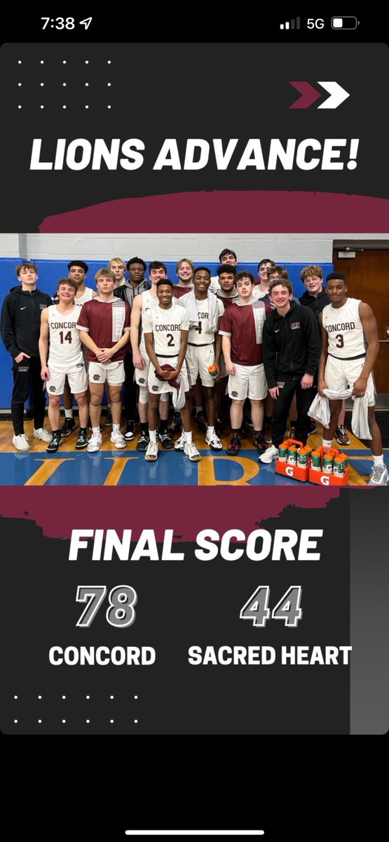 basketball_ccs's tweet photo. All smiles 😁

Lions will take on the defending state champion Goodpasture Cougars on Saturday at 6:00 PM (CST)/ 7:00 PM (EST)

#CONCORDHOOPS https://t.co/7HDgAk6lQF