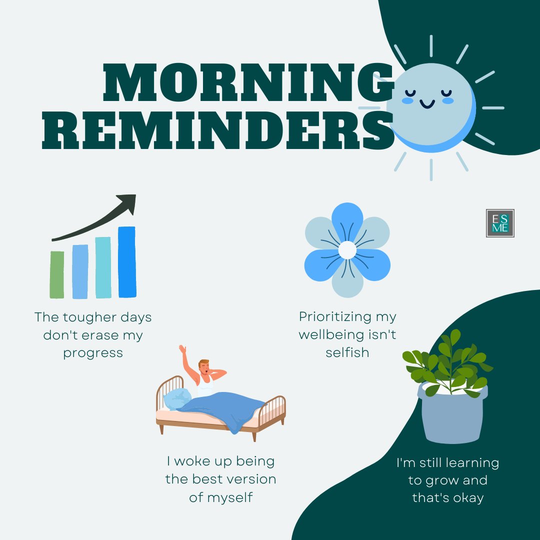 Let us remind ourselves that our best does not always have to be at its 100%. Sometimes, slow and easy mornings are what we need to re-energize and take care of ourselves. 

#MorningReminders
#MentalHealth
#GettingReady
#ESMEPhilippines