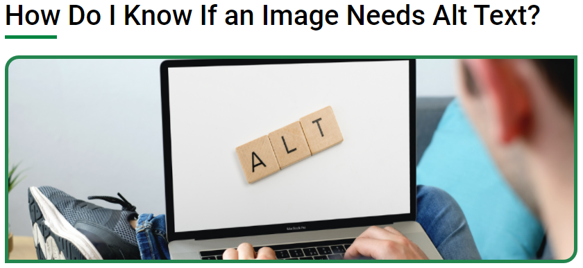 Aus_DN's tweet photo. How Do I Know If an Image Needs Alt Text?

Learn which images require alt text and which ones don’t, and why it matters. 

https://t.co/AeDf2nMCiL  #inclusion #AltText #DigitalAccessibility https://t.co/9JTxbU66Lo