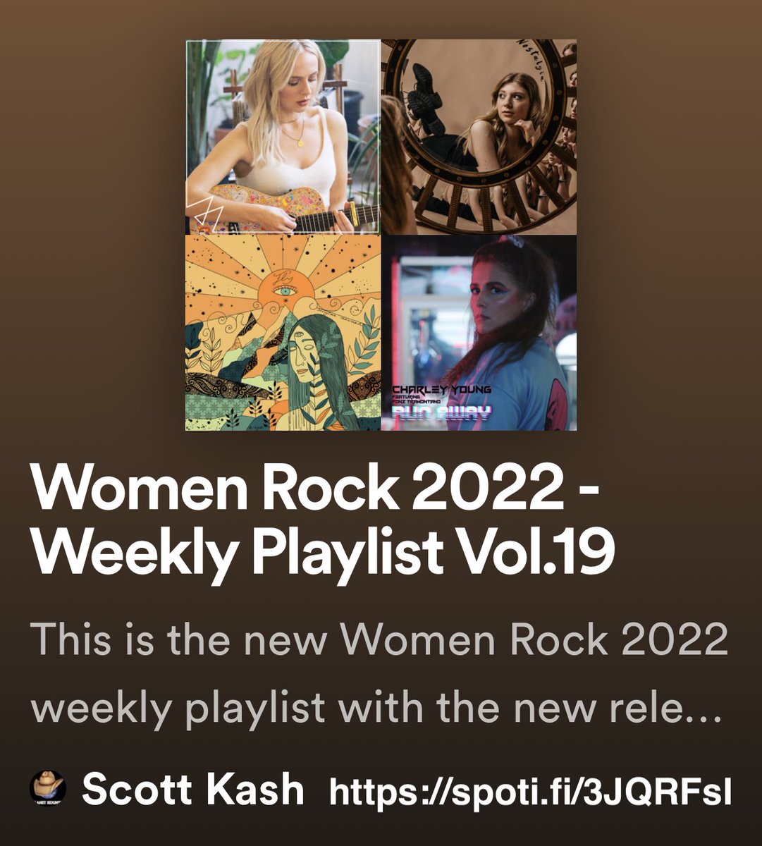 Here’s the new #WomenRock playlist for 2022 with new pop/alt/rock/blues/rnb releases by
@madilyn 
<a href="/SkylarNevaeh01/">Skylar Nevaeh</a>
<a href="/KalleaMMusic/">KALLEA Official</a>
<a href="/mscharleyyoung/">Charley Young</a> &amp; @FonzTramontano  
<a href="/kaylinvelasings/">Kaylin Vela</a>
<a href="/TheHeelsMusic/">The Heels</a>
+MORE

#Spotify
spoti.fi/3JQRFsI

#NewReleases #Pop #Alternative #Rock #Blues
