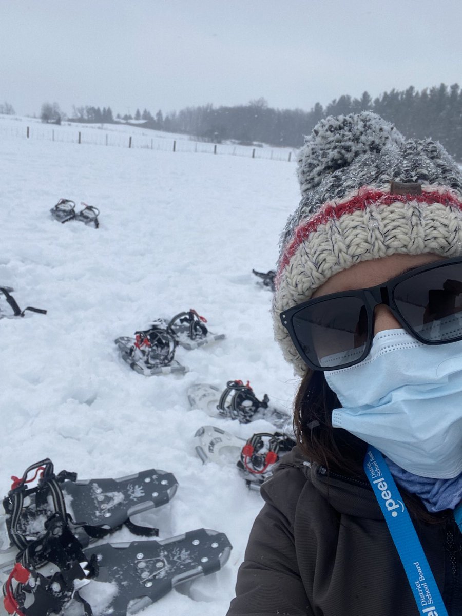 #EnviroEd Snowshoeing always keeps me smiling!!!