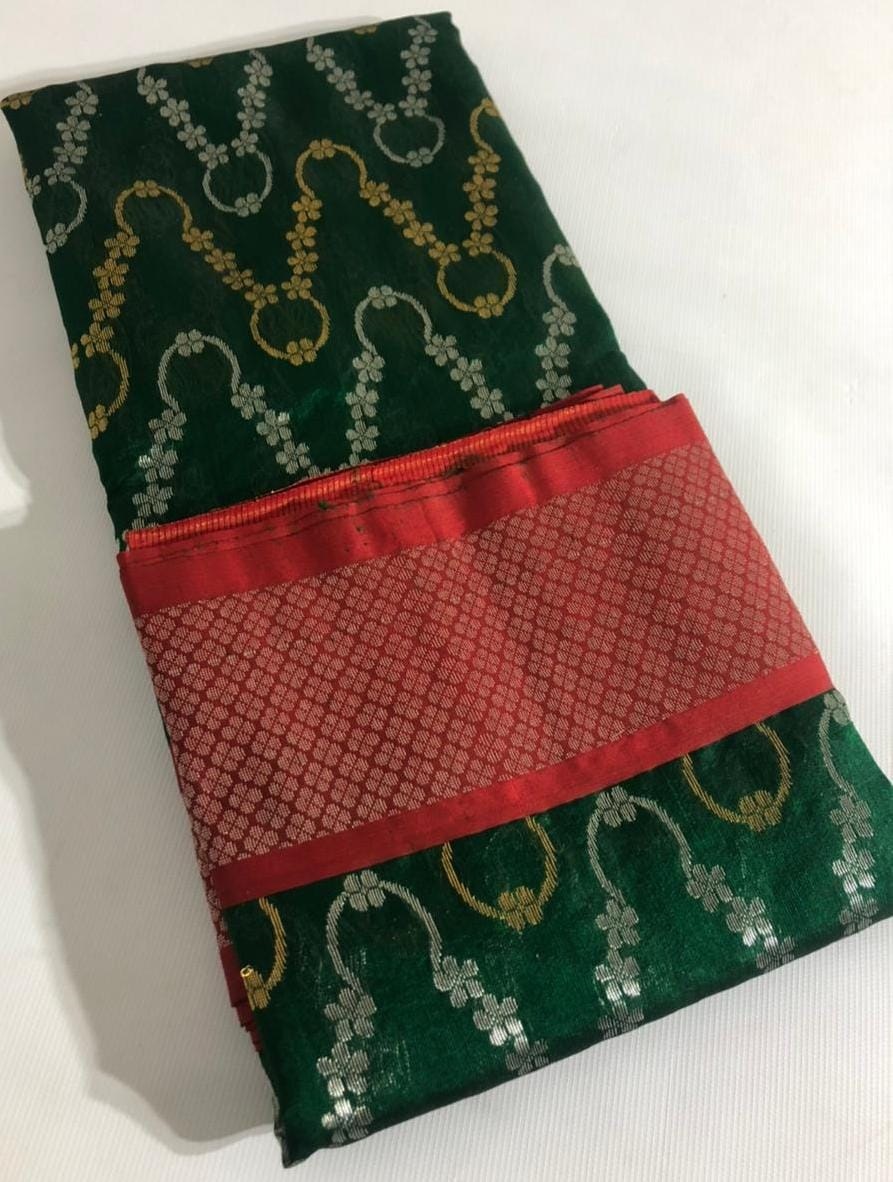 ThanksChanderi's tweet image. chanderi saree malti color katan and pattu silk