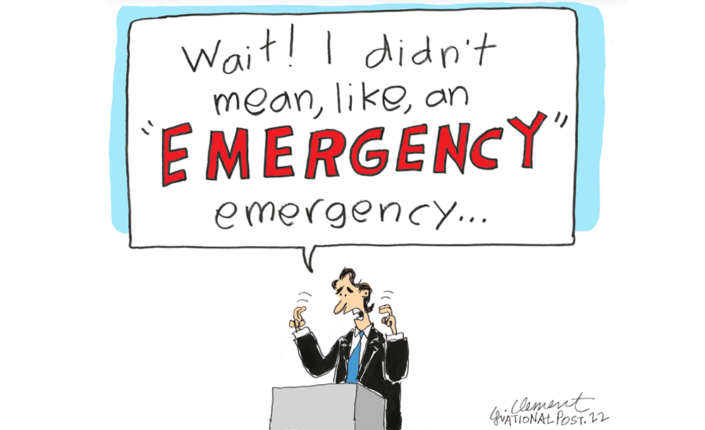 nationalpost's tweet photo. Gary Clement on Justin Trudeau's Emergency Act clarification. https://t.co/ziAb8aRiVK