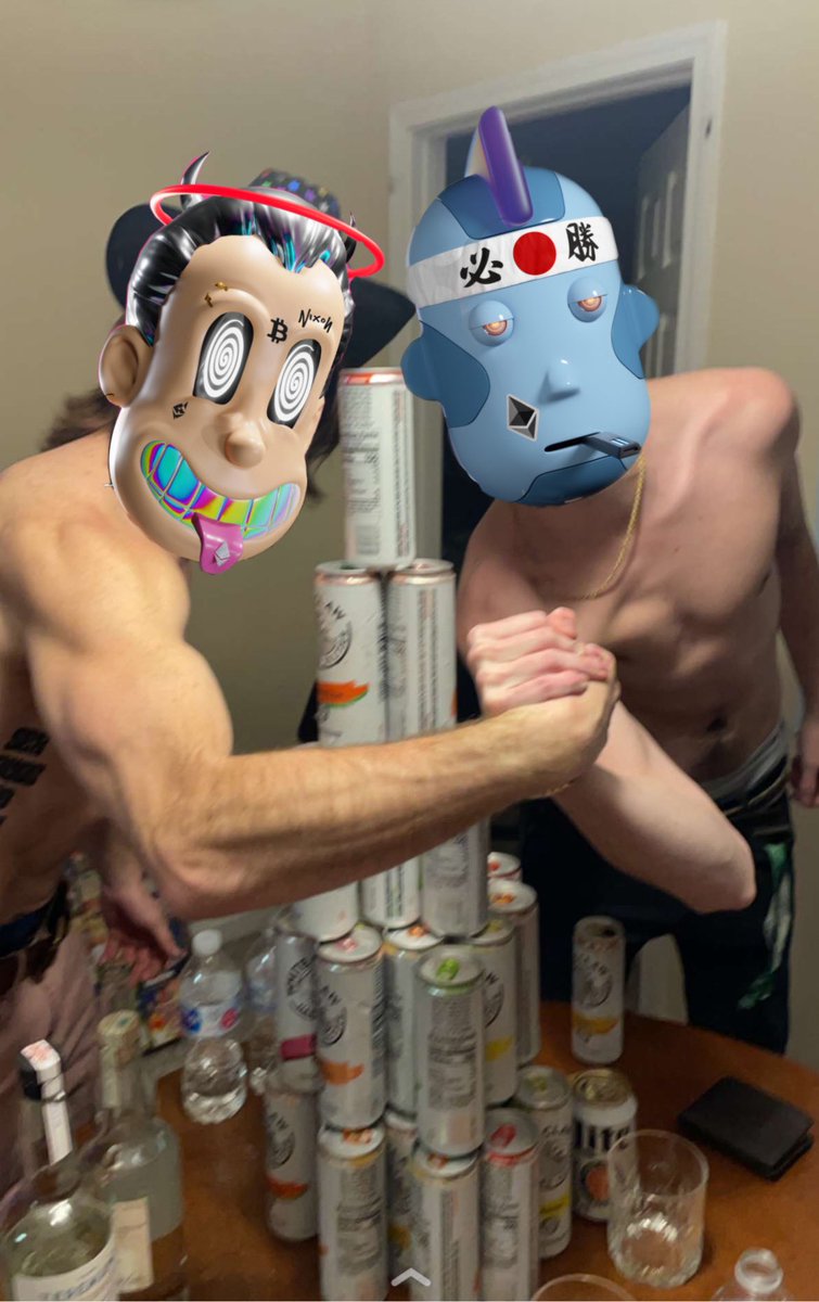 BandzMcBagz's tweet photo. Upcoming @crookznft x @TheHumanoidsNFT collab finna be turnt like: 💪🏽🔥🚀🍻 https://t.co/ukXIB9ipQ4