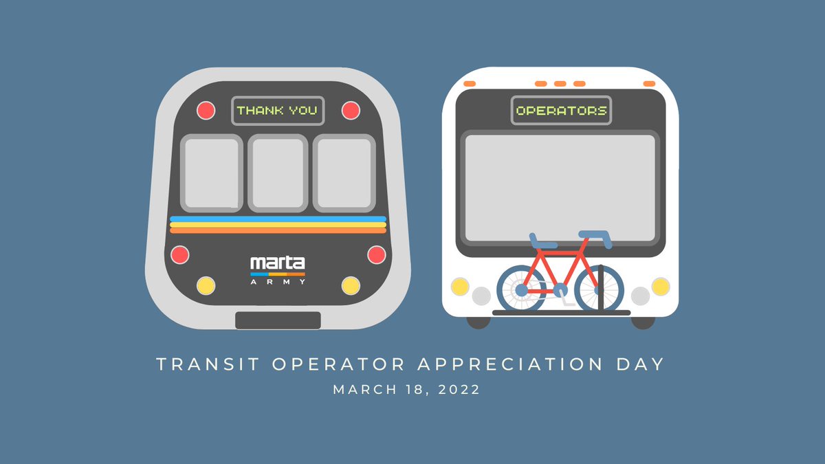 Mark your calendars for Transit Operator Appreciation Day on March 18th. To celebrate, we are launching #MARTAKudos 2022. #MARTAKudos is an initiative where riders submit stories about MARTA workers that go above and beyond to make the ridership experience great.