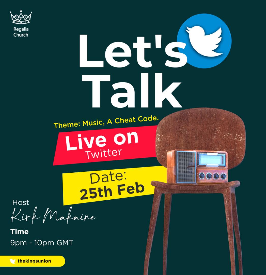 thekirkkaine's tweet photo. Hi guys!!! Join me as I host this space @thekingsunion this Friday at 9pm😍
Let's talk about MUSIC!!!! https://t.co/EKwZ04G9OD