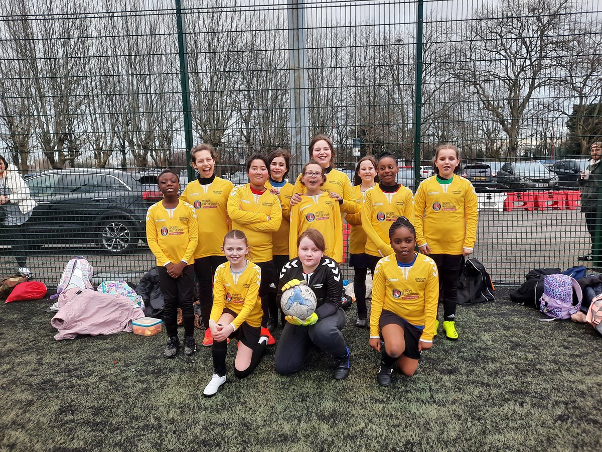 The <a href="/charltonmanor/">Charlton Manor Sch</a> girls football team are thoroughly enjoying their football in the Meridian League. #thisgirlcan #teamwork #developingskills