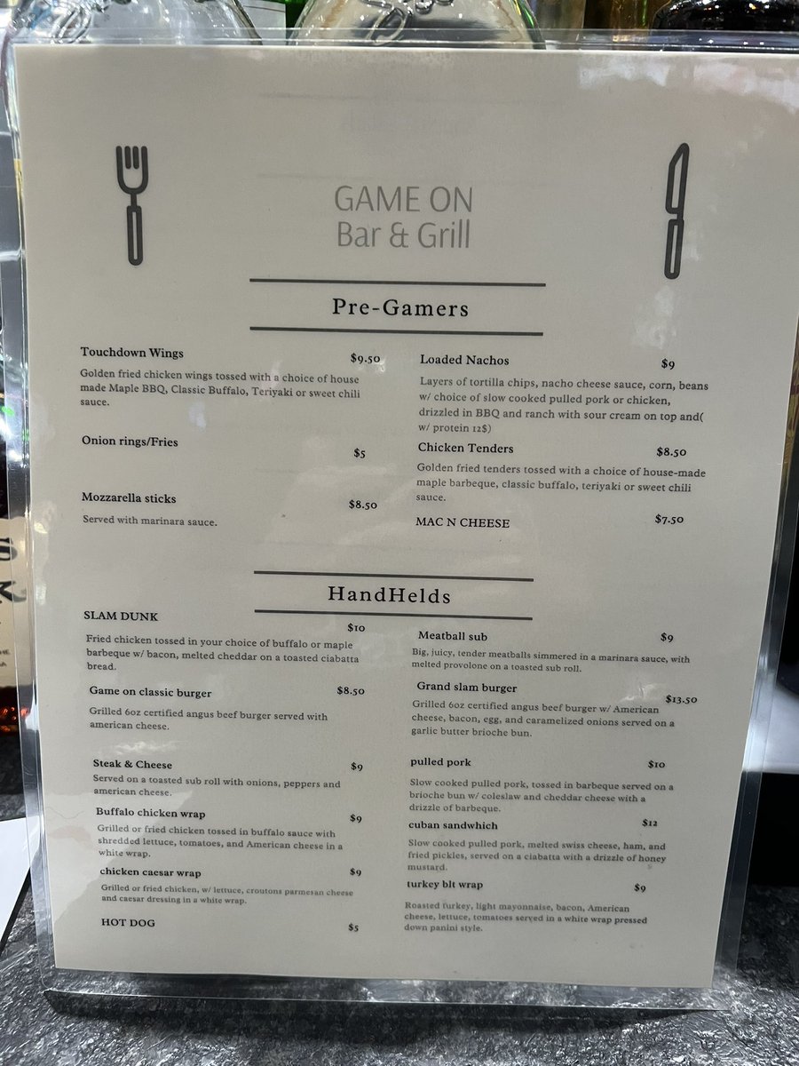 GameOnBarGrille's tweet image. Check out our food and drink specials! 🍽🍺